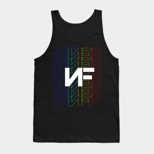 nf logo blue green red Tank Top